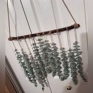 Beautiful hanging faux eucalyptus decor. EUC